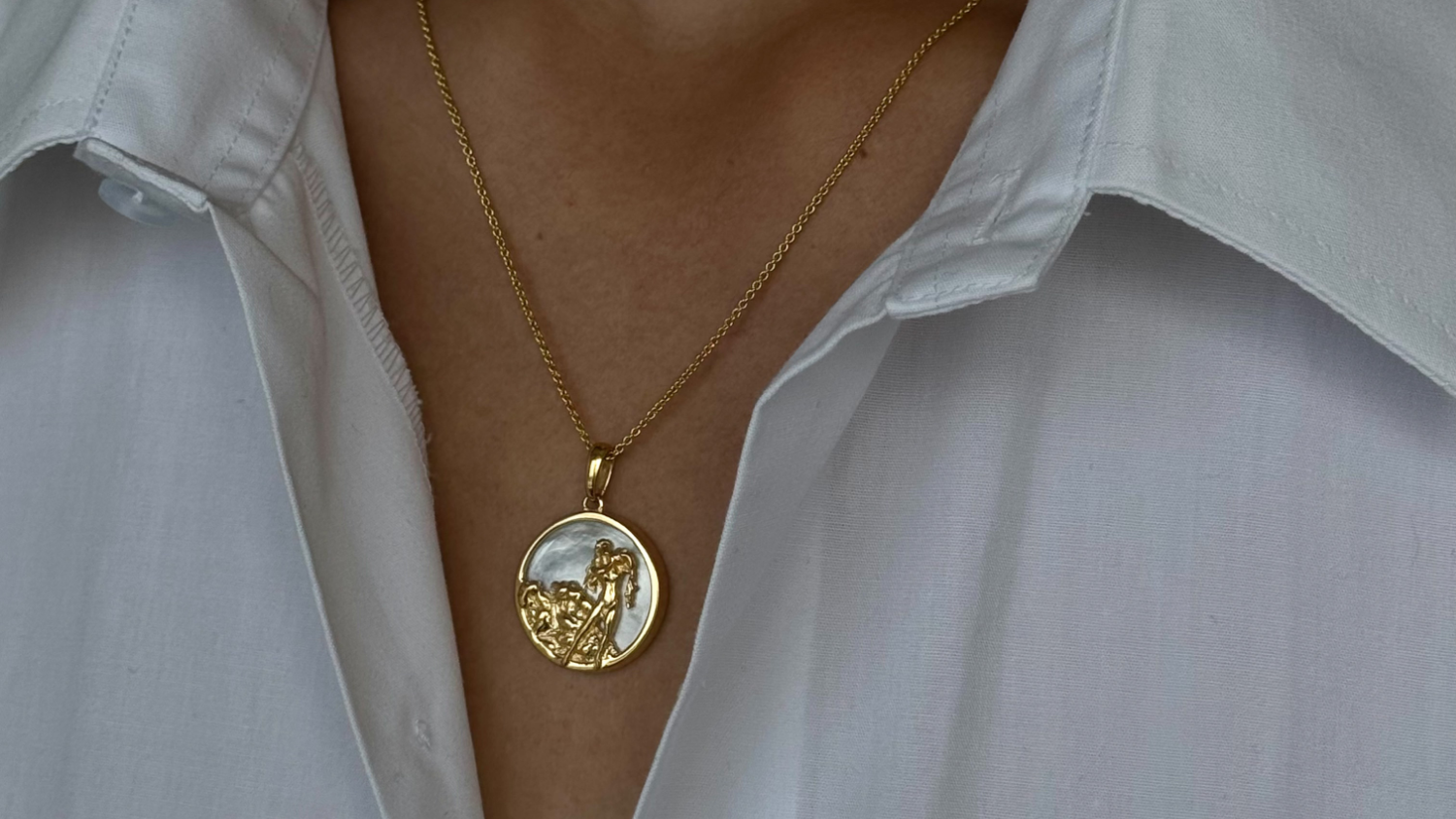 Freya Rose Aquarius Zodiac Necklace