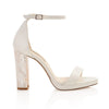 Product image of 'Dove' by Freya Rose London - An ivory leather bridal shoe with pearl heel