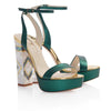 Arte Couture Green Shoes Pair of Heels Cut Out | Freya Rose
