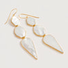 Warrioress Mother of Pearl Earrings | Freya Rose