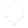Petite Moon Necklace, Silver