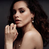 Gold Weave Mini Hoops Earrings with Baroque Pearl - Freya Rose Pearl Jewellery
