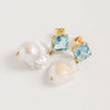 Blue Topaz Baroque Drops