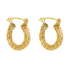 A pair of Gold Vermeil Freya Rose Designer Earrings