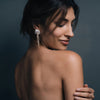 Hakuro Ivory Mother of Pearl and Pearl Long Drop Earrings - Freya Rose Jewellery