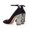 Freya Rose Micola Noir Heels from back