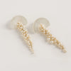 Hakuro Silver Mother of Pearl and Pearl Long Drop Earrings - Freya Rose Jewellery