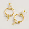 Seed and Baroque Pearl Mid Hoops - Freya Rose Pearl Jewellery