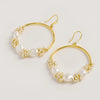 Seed and Baroque Pearl Large Hoops - Freya Rose Pearl Jewellery