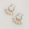 Silver Mini Hoop Earrings with Detachable Pearls - Freya Rose Pearl Jewellery