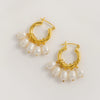 Mini Hoop Earrings with Detachable Pearls - Freya Rose Pearl Jewellery
