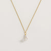 Moon Pearl Necklace Gold Vermeil - Freya Rose Pearl Jewellery