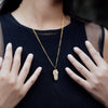 Large Baroque Pearl Gold Plated Necklace
