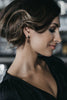 Petite Black and Rose Gold Crystal Drop Earrings - Freya Rose Jewellery
