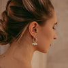 Silver Mini Hoop Earrings with Detachable Pearls - Freya Rose Pearl Jewellery