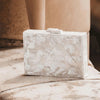 Athena Ivory Mother of Pearl Clutch Bag Freya Rose