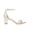 'Martene Midi' Bridal womens shoe with pearl heel by Freya Rose Pearl Shoes and Jewellery