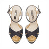 Top view of a Freya Rose Couture Designer Black Suede Womens Shoe - 'Cleopatra'