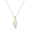 Large Baroque Pearl Gold Necklace - Freya Rose Pearl Jewellery