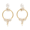 Seed and Baroque Pearl Mid Hoops - Freya Rose Pearl Jewellery