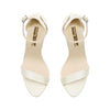 A pair of Freya Rose Ivory Satin Bridal Shoes