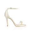 A side shot of a Freya Rose Satin Bridal Shoe