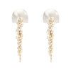 Hakuro Ivory Mother of Pearl and Pearl Long Drop Earrings - Freya Rose Jewellery