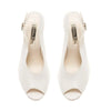 'Zara' Desgner pearl heels by Freya Rose London - An open-toe design with pearl heels