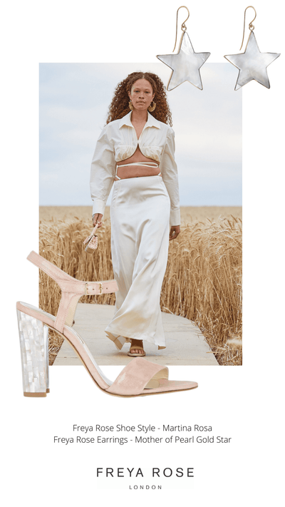 Martina Rosa: Pink Pearl High Heel Block Shoes With Summer Trends To Know