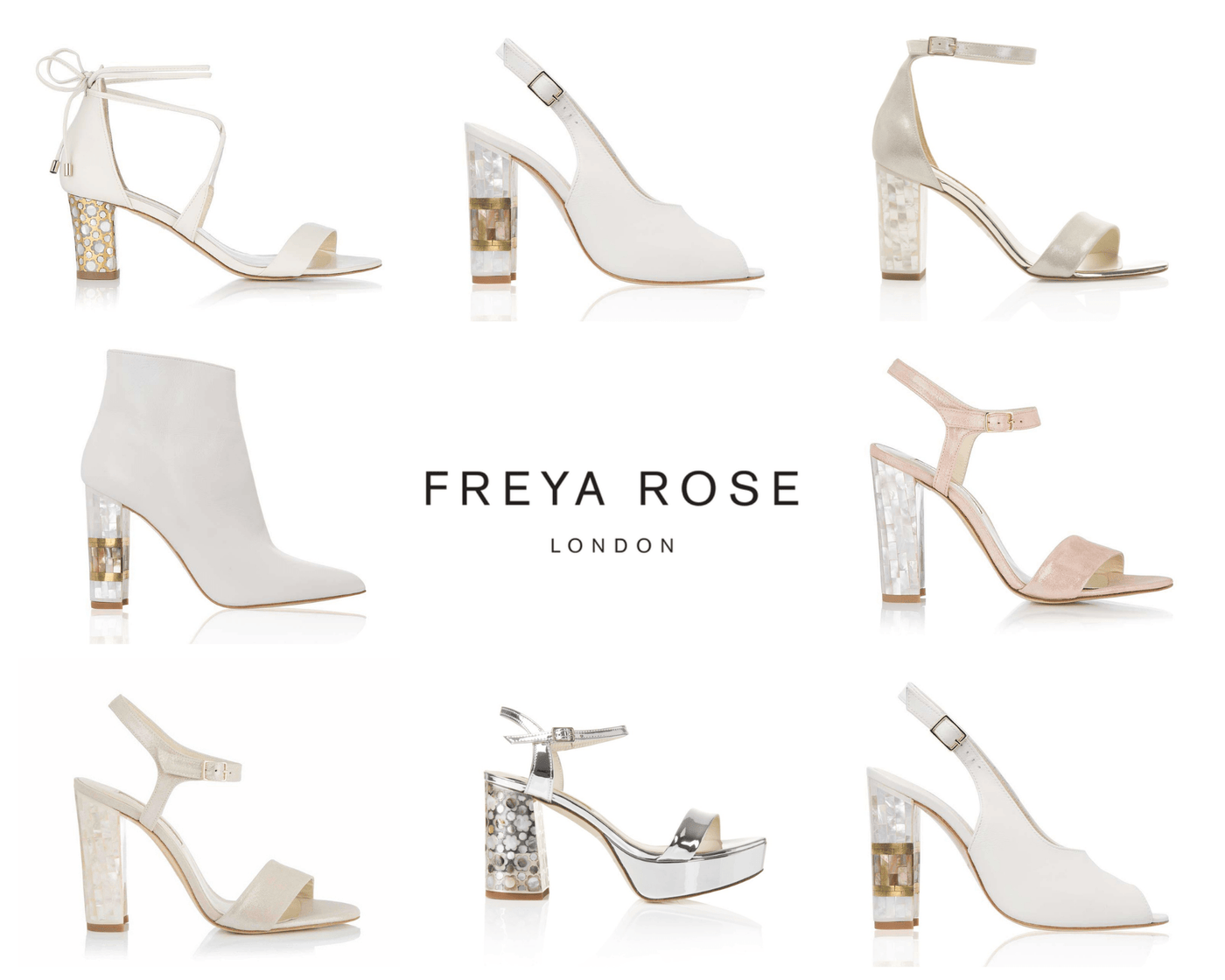 Beautiful Block Heel Wedding Shoes for 2021 Brides - Freya Rose