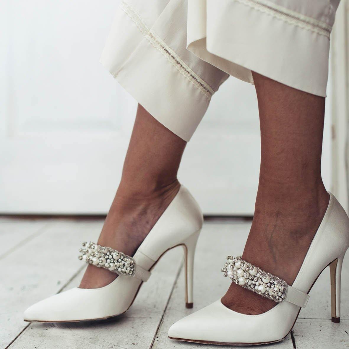 Incorporate Pearl Heels Into Your Spring Wardrobe - Pearl Trends for 2021 - Freya Rose