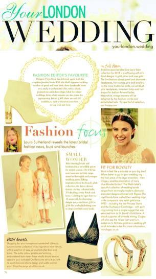 Your London Wedding Magazine - 2017 - Jasmine White - Freya Rose