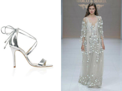Marvellous Metallic Silver & Champagne Bridal Shoes