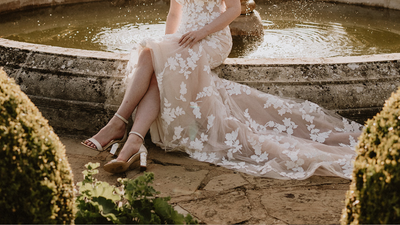 Beautiful Wedding Shoes For An Outdoor Ceremony