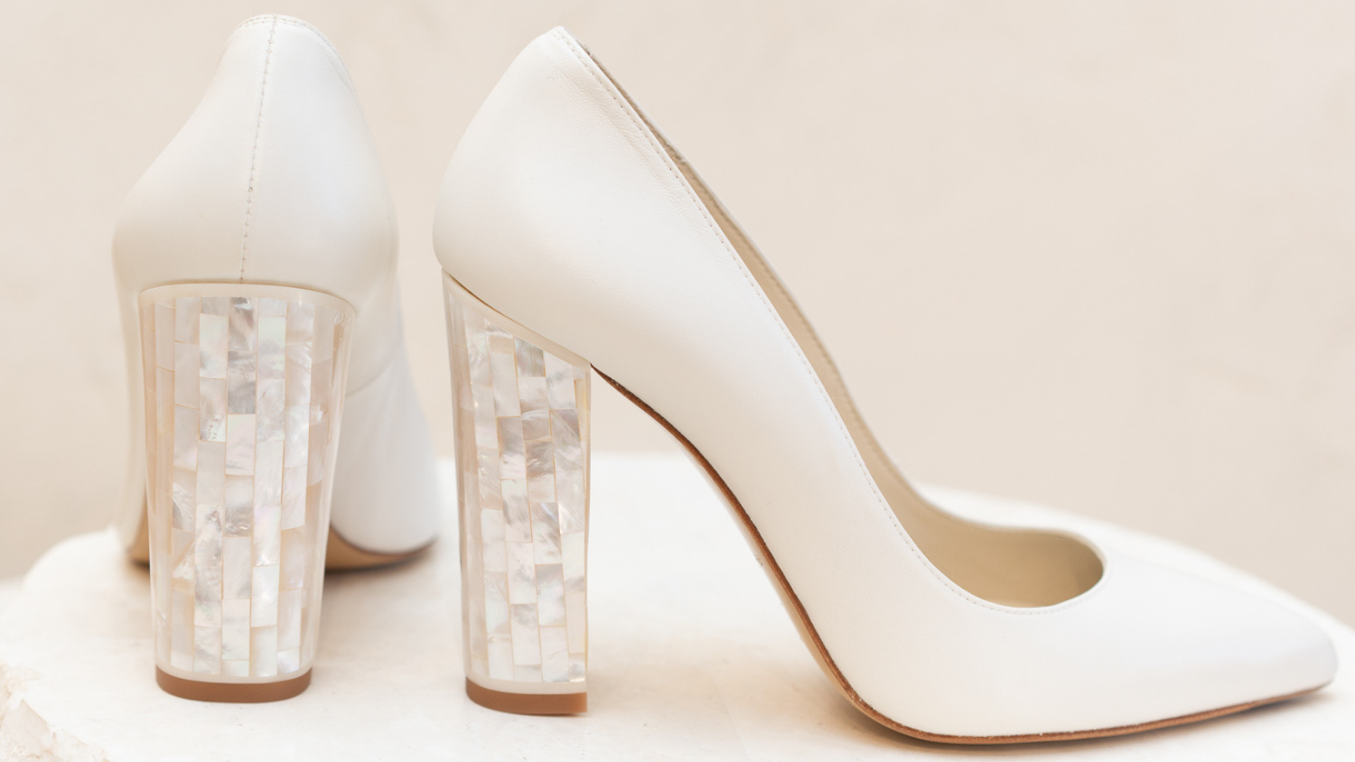 Contemporary closed toe wedding shoes  