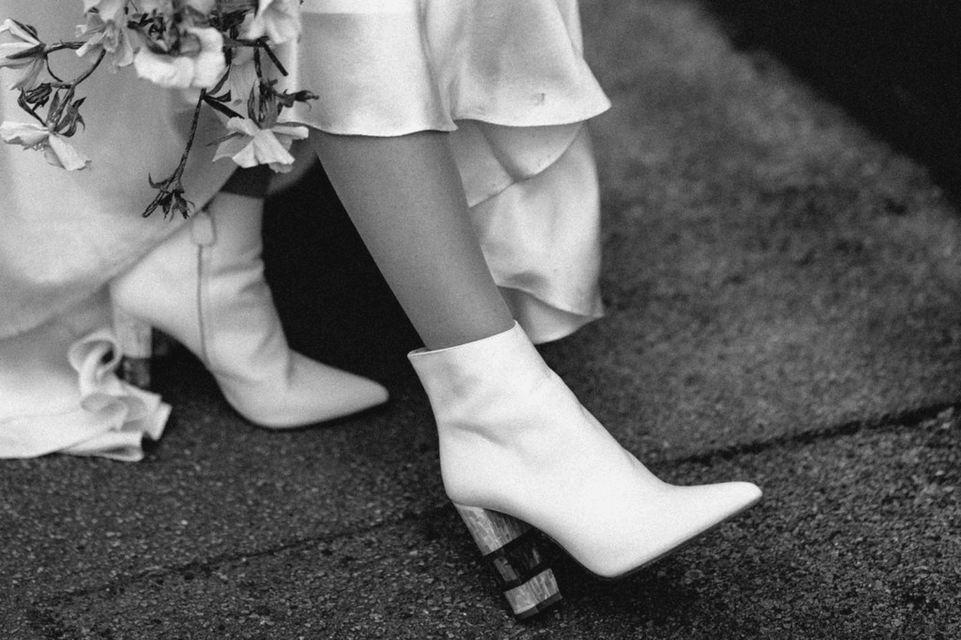 How to Style White Ankle Boots for Your Wedding