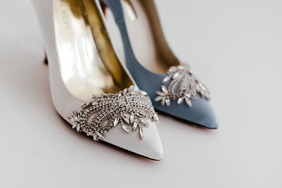 Crystal Wedding Shoes for a Winter Wedding