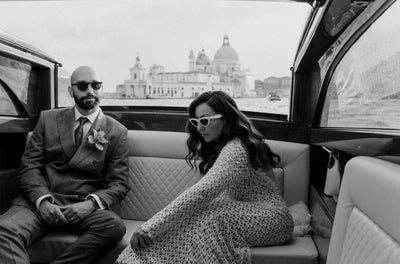 Venice, Italy Wedding, Real Bride, Liana, Wears 'Jasmine' Our White Bridal Ankle Boots