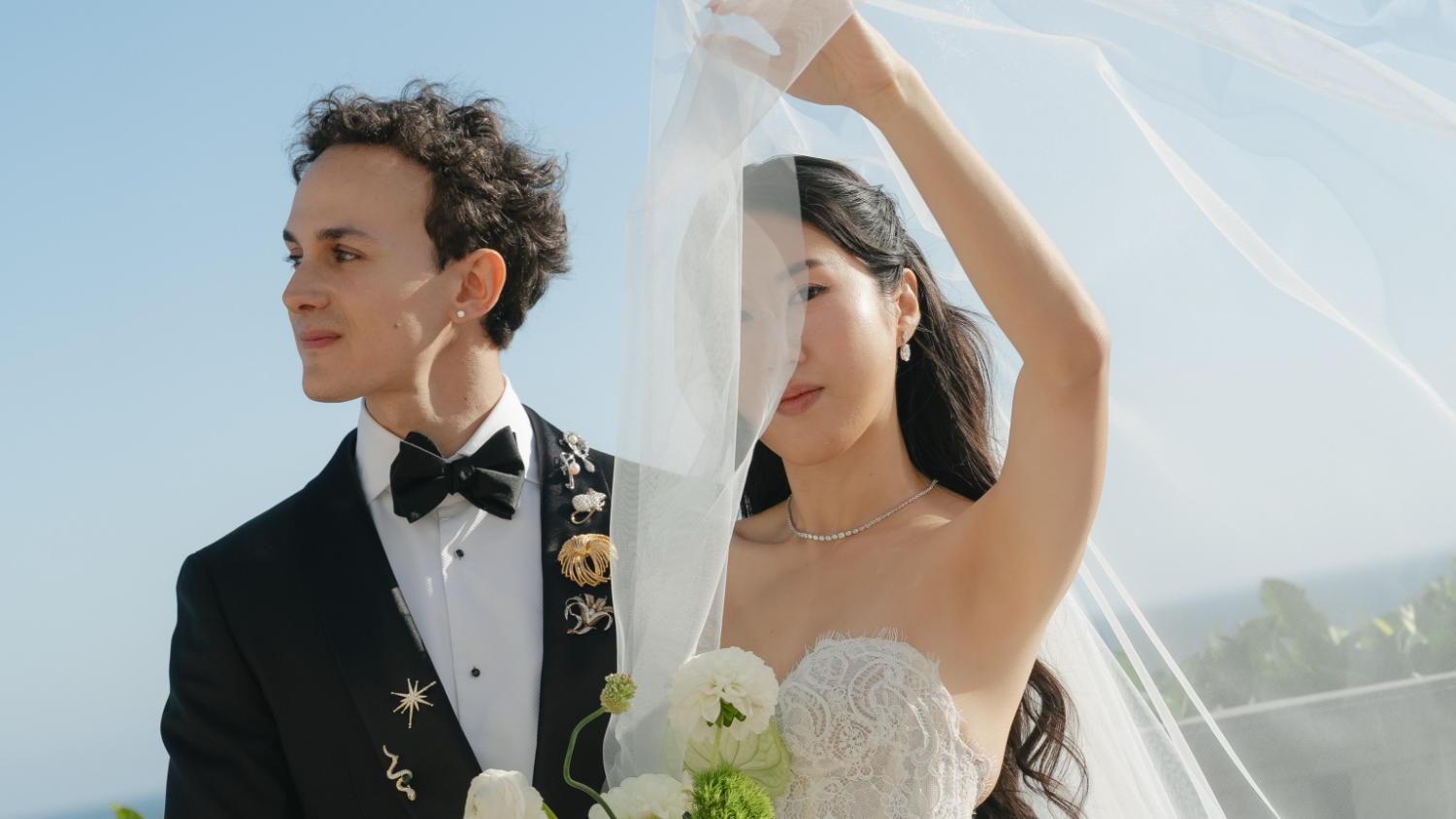 Pearl Heels That Became Part of SIMJI & Kai's Wedding Story