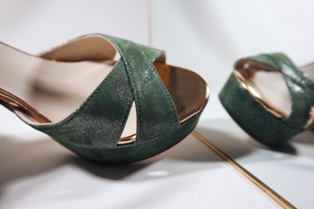 Can brides wear designer green wedding shoes for their special day?