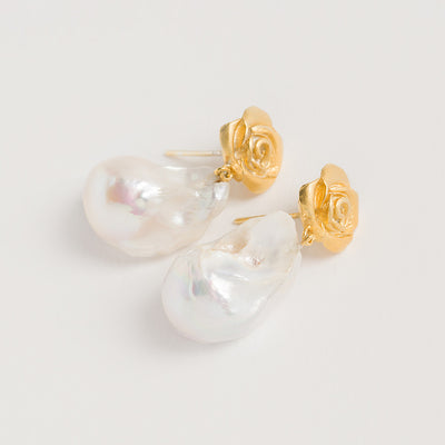 Penny Mordaunt's Coronation Pearl Earrings - Freya Shares Her Top 5 Favourite Baroque Pearl Earrings To Get Her Look.