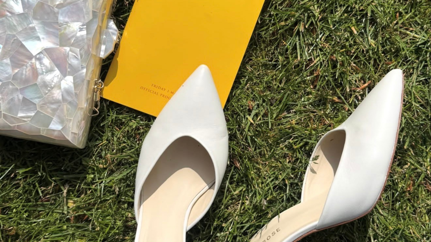 Street Sugar Wears Freya Rose Pearl Heels and Accessories To The Races	