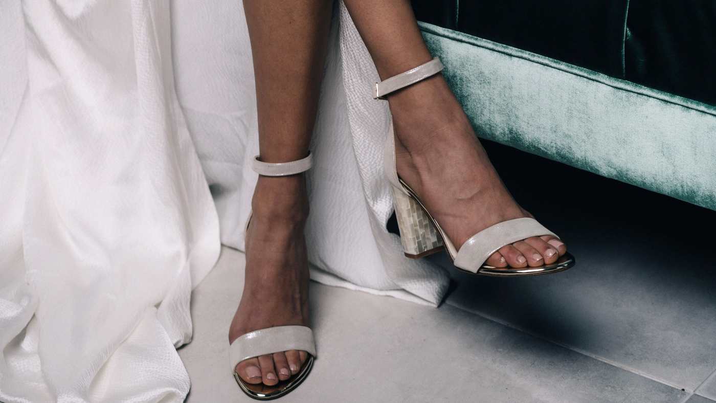 The Best Champagne Wedding Shoes with Block Heels