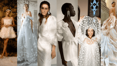 What To Wear With A Floral Wedding Dress: Floral Wedding Dress and Shoe Trends You Need To Know