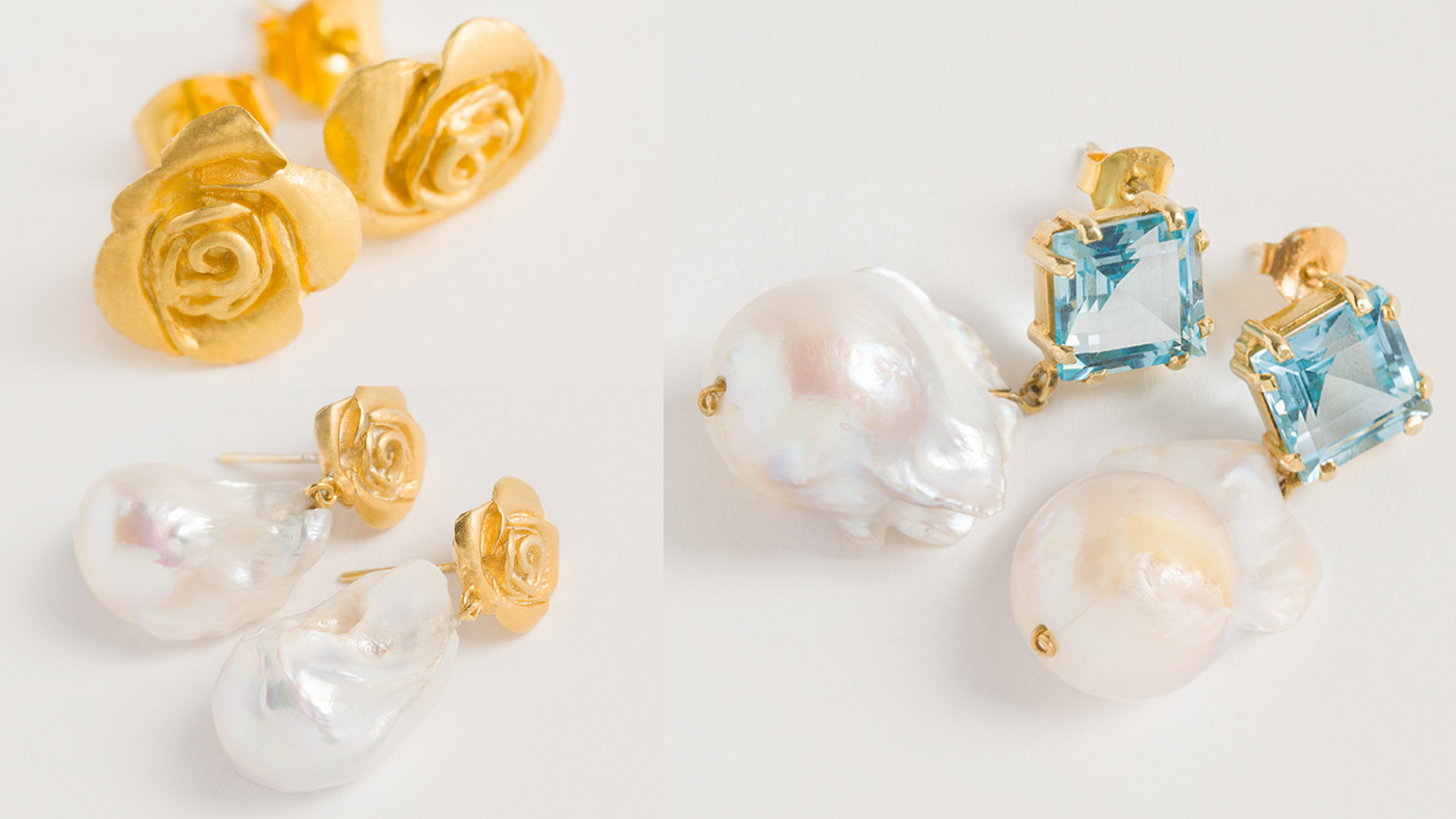 New In: Majestic Regal Inspired Gemstone & Pearl Earrings For His Majesty's Coronation