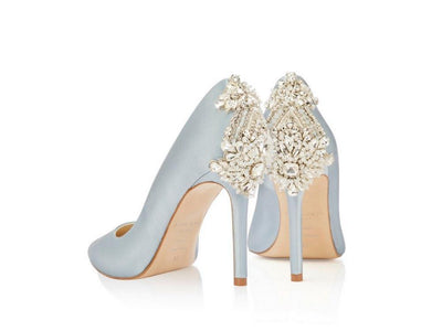 'Something Blue' Blue wedding shoes