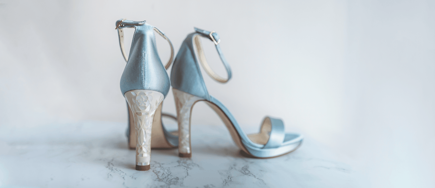 Freya Rose Blue Designer Wedding Shoes