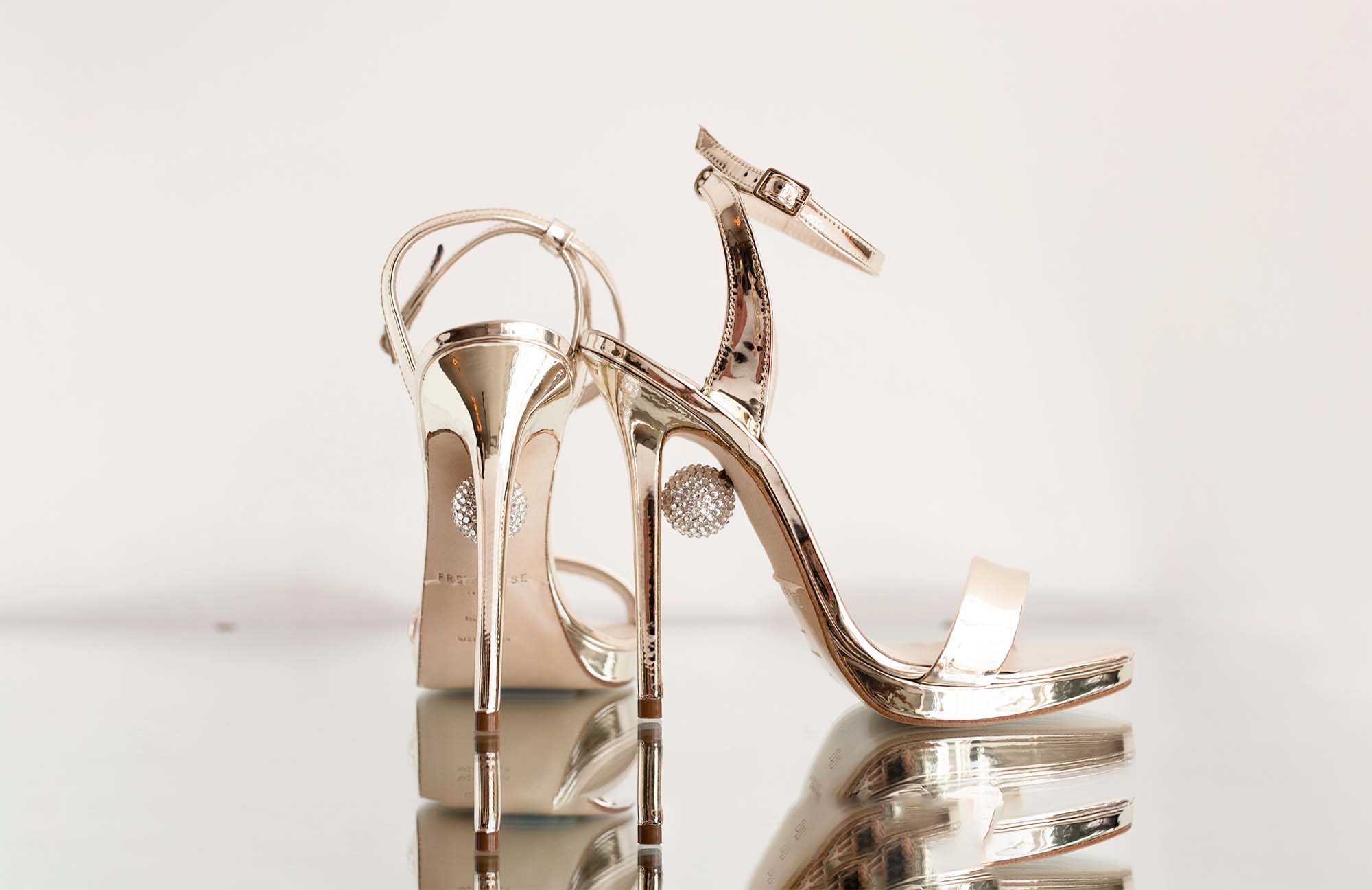 Champagne Wedding Shoes | Designer Pearl Heels | Freya Rose