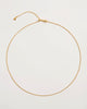 Adjustable Gold Chain Necklace, 18ct gold-plated adjustable cable chain necklace with FR charm by Freya Rose