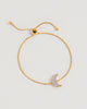 Adjustable Gold Moon Bracelet